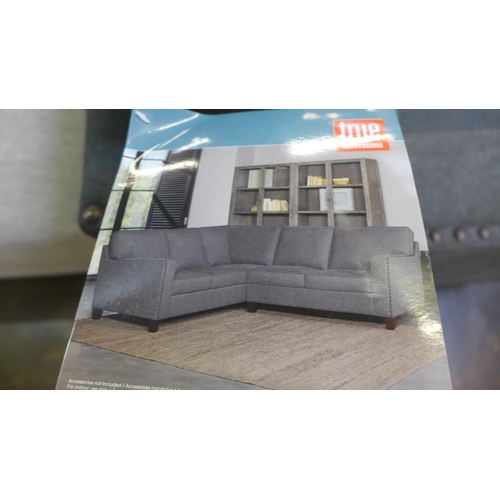 1453 - Ellen Fabric Sectional true Innovations 2Pc  - dark grey , Original RRP £1249.99 + vat, (4134-7) * T... 