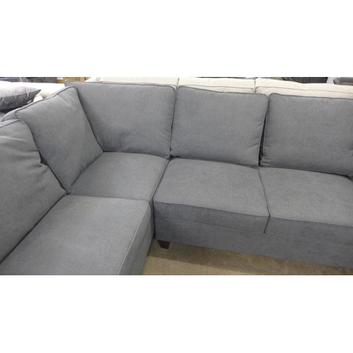 1465 - Ellen Fabric Sectional rue Innovations 2Pc  - dark grey , Original RRP £1249.99 + vat, (4134-35) * T... 