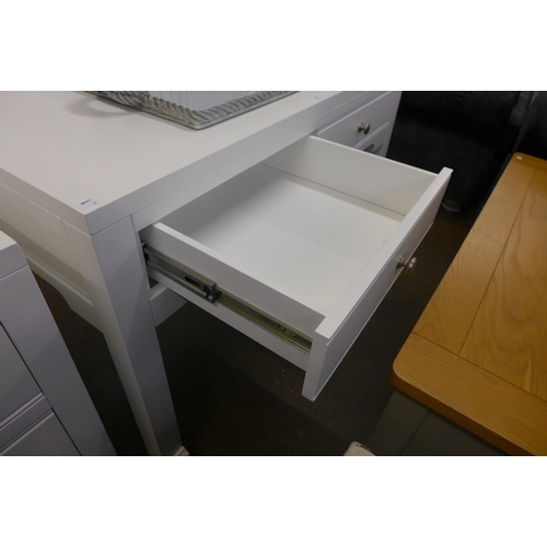 1486 - A white painted two drawer dressing table