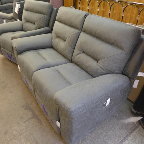 1496 - Kuka Fabric 2 Seat Sofa  Power Recliner Km.012    , Original RRP £916.66 + vat  (4133-28)  * This lo... 