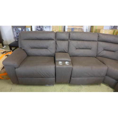 1542 - Justin Brown Fabric  Reclining Sectional Sofa , Original RRP £1833.33 + vat, (4134-20) * This lot is... 