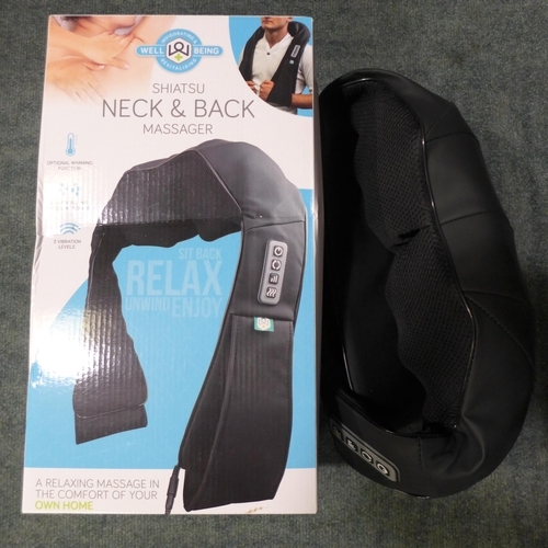 3167 - Wellbeing Shiatsu Neck Massager (262-541)  * This lot is subject to vat