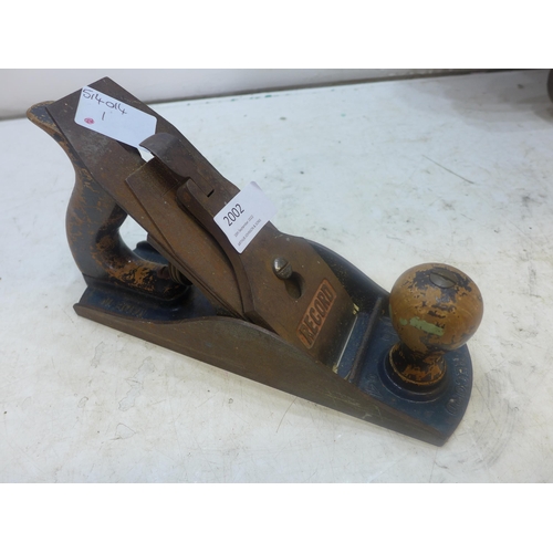 2002 - Record No4 1/2 wood plane with Stanley No.130 plane in original box