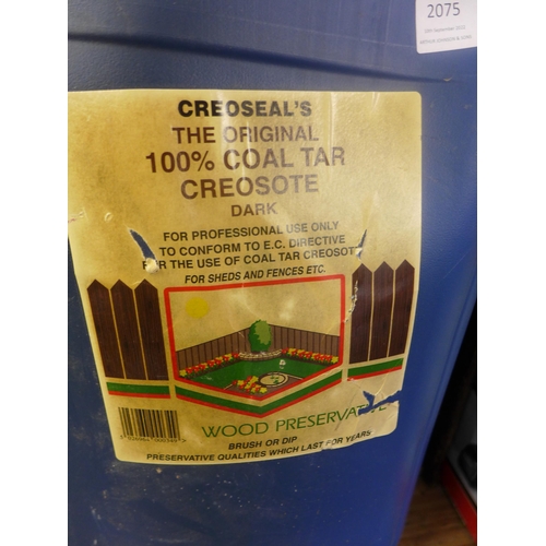 2075 - 27 litres of creaseal original 100% coal tar creosote (trade SALE only)