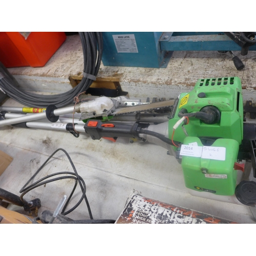 2014 - Florabest petrol-driven multitool with three attachments and an extension bar