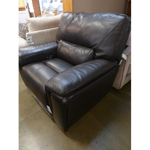 1341 - Maxwell Recliner Brown   Leather , Original RRP £666.66 + vat      ( 4125-42)    * This lot is subje... 