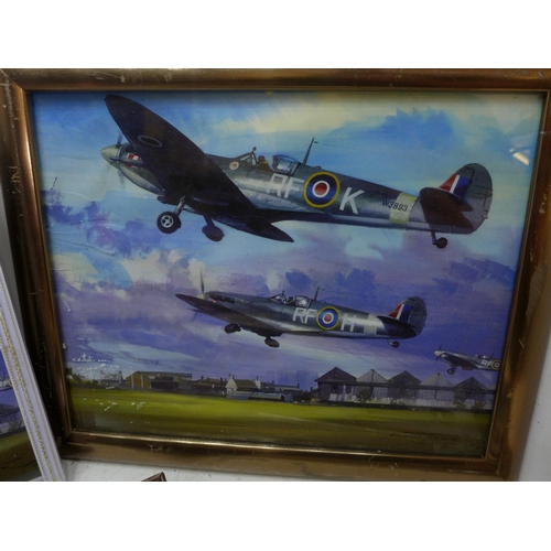 2203 - Six Michael Turner framed RAF/WWII art prints