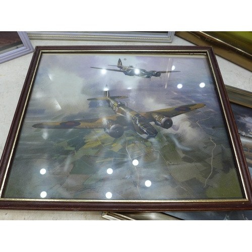 2203 - Six Michael Turner framed RAF/WWII art prints