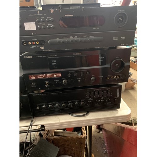 2240 - NAD AV sound receiver, Interm PA-4000 public address amp and Yamaha digital sound processor DSPAX763