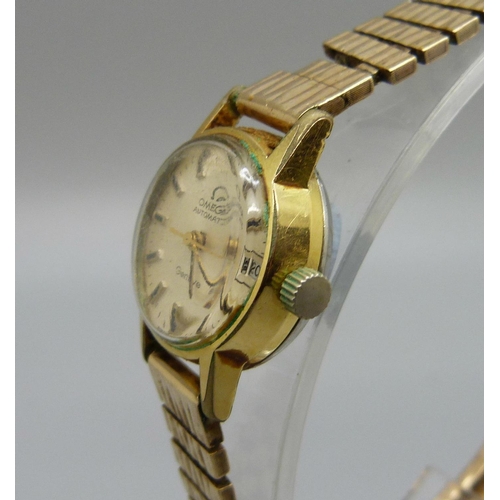 1066 - A lady's Omega automatic wristwatch