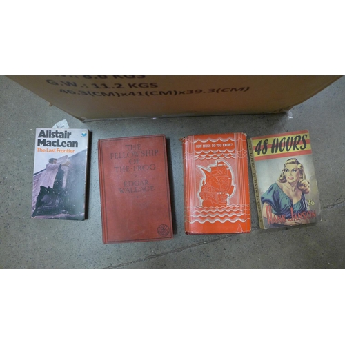 1112 - A box of 20th Century hardback and paperback books **PLEASE NOTE THIS LOT IS NOT ELIGIBLE FOR POSTIN... 