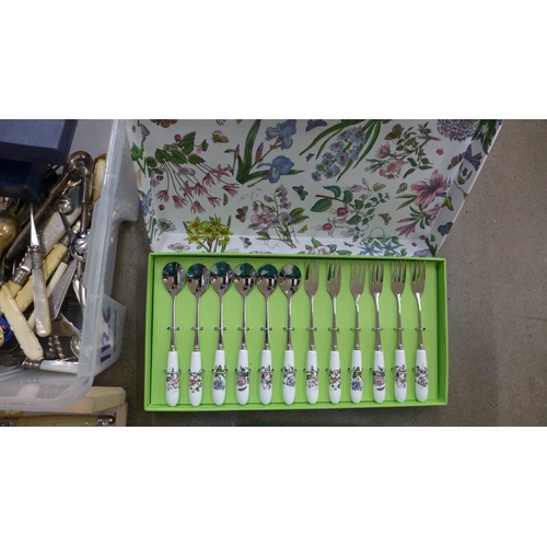 1126 - A collection of plated flatware and other metalware **PLEASE NOTE THIS LOT IS NOT ELIGIBLE FOR POSTI... 