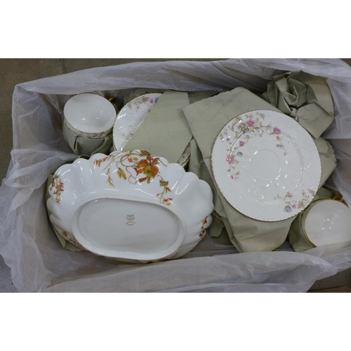 1132 - A collection of china including a Colclough tea set, and a floral tea set, with a Limoges dish, Roya... 