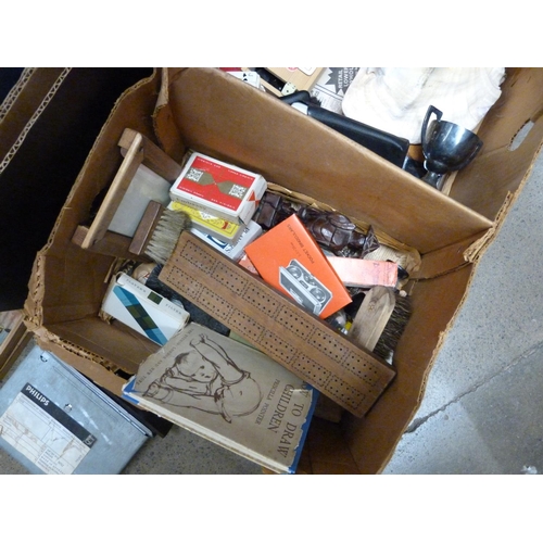 1145 - Four boxes of assorted items **PLEASE NOTE THIS LOT IS NOT ELIGIBLE FOR POSTING AND PACKING**