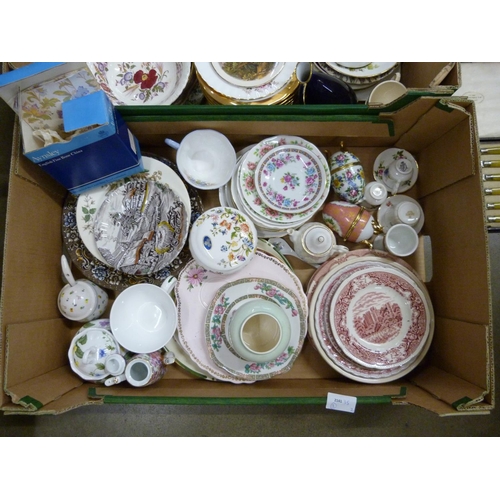 1158 - Three boxes of mixed china **PLEASE NOTE THIS LOT IS NOT ELIGIBLE FOR POSTING AND PACKING**