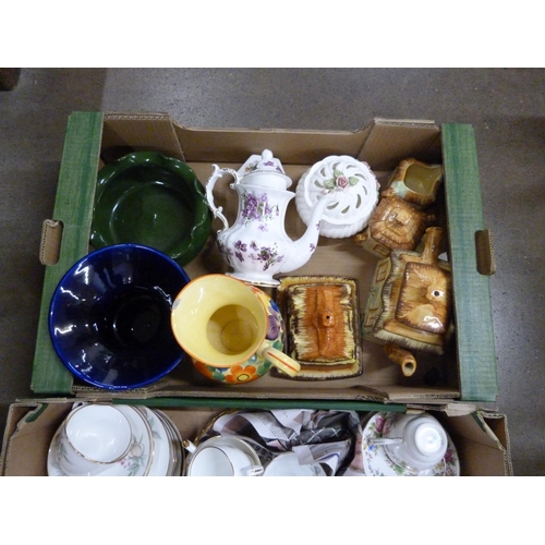 1158 - Three boxes of mixed china **PLEASE NOTE THIS LOT IS NOT ELIGIBLE FOR POSTING AND PACKING**