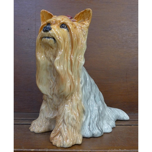 605 - A Beswick 2377 fireside Yorkshire Terrier