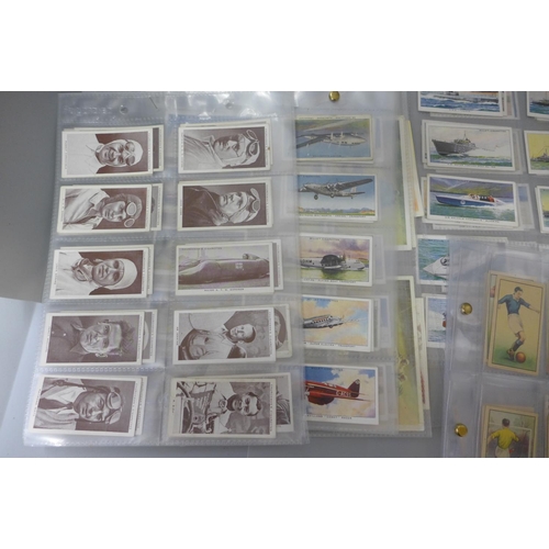 703 - A collection of cigarette cards, sporting, motoring and boats