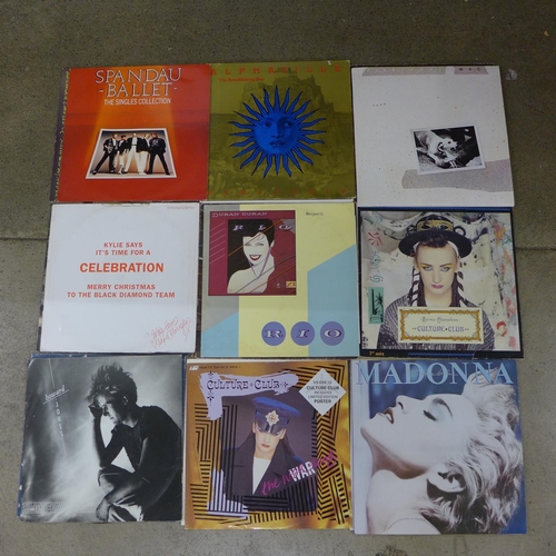 725 - 1980's LP records and 12