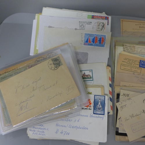 727 - A box of German postal history, all periods