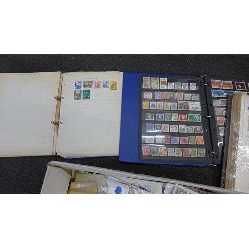 754 - A box of stamps, covers, etc. - loose and in an album