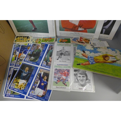 794 - A box of football cigarette and tea cards including a set of Wills Association Footballers, Typhoo P... 