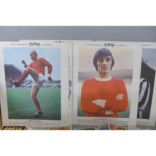 794 - A box of football cigarette and tea cards including a set of Wills Association Footballers, Typhoo P... 