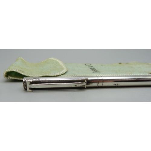 854 - A silver Tiffany ballpoint pen, with Alfa Romeo inscription dated 1984