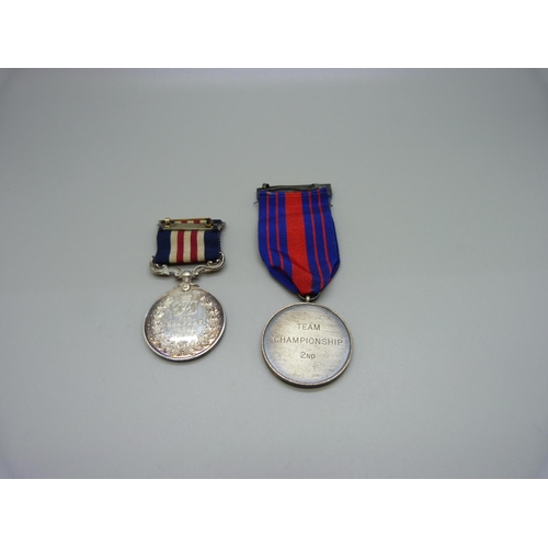 899 - A George VI Military Medal to T/170411 Sjt. S.F. Spear R.A.S.C. and one other medallion