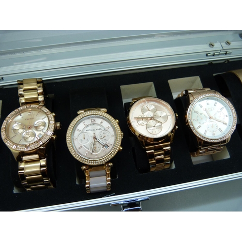 925 - Six fashion wristwatches