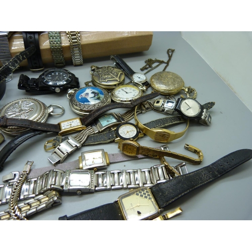 926 - Wristwatches and modern pocket watches including Limit and Swatch