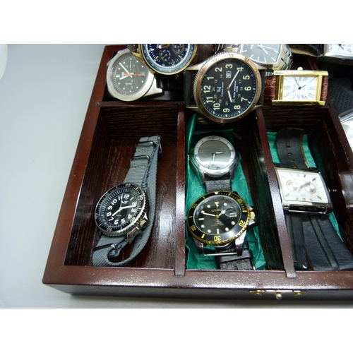 930 - A collection of twelve wristwatches