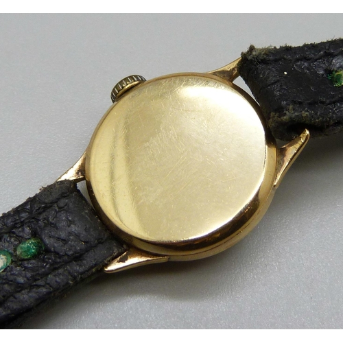 983 - A lady's Rotary wristwatch and a lady's Tissot wristwatch, both 9ct gold cased