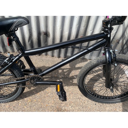 2292 - Black and purple BMX bicycle/bike - Police repossession