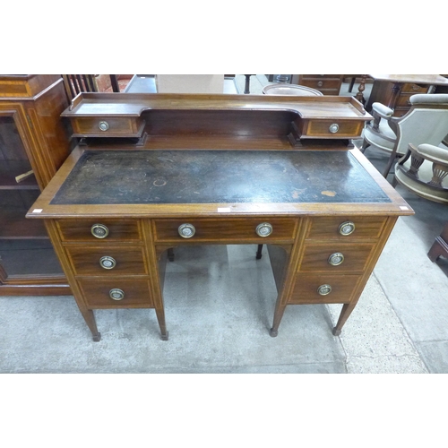 106 - An Edward VII Maple & Co. inlaid mahogany desk