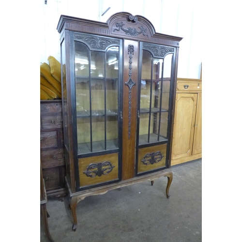 120 - An Edward VII mahogany display cabinet