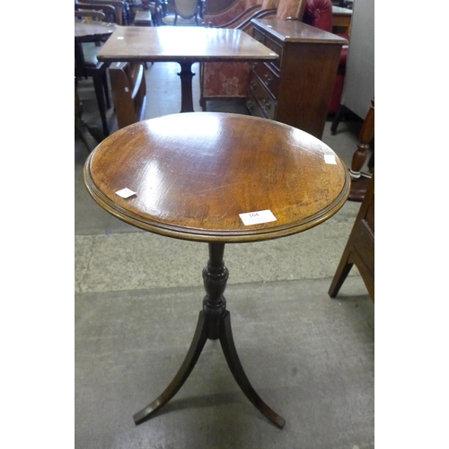 164 - A late Victorian mahogany tripod wine table