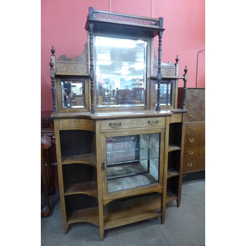 175A - An Edward VII inlaid rosewood mirrorback sideboard