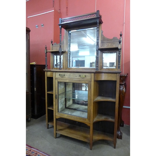 175A - An Edward VII inlaid rosewood mirrorback sideboard