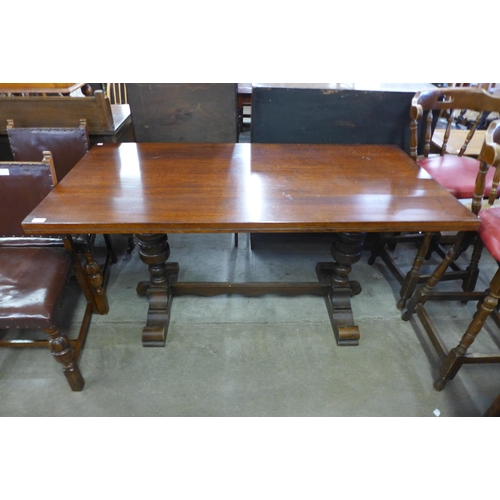 206 - An oak refectory table