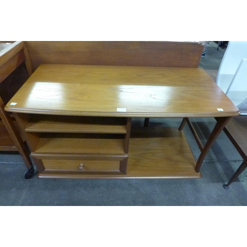 36a - A teak record cabinet