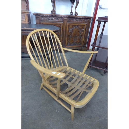 47 - An Ercol Blonde beech Windsor armchair