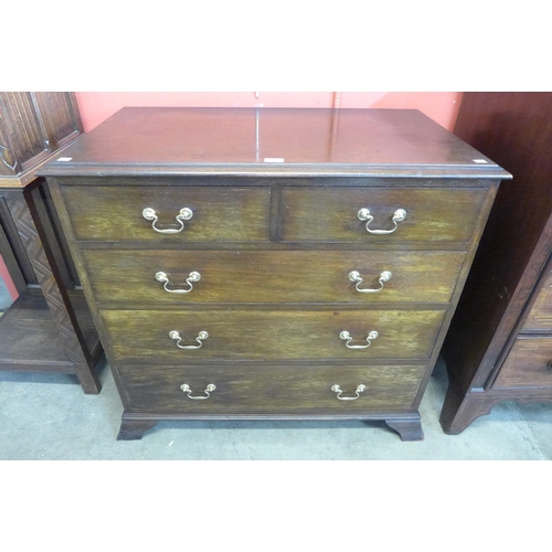 86 - An Edward VII mahogany chest of drawers