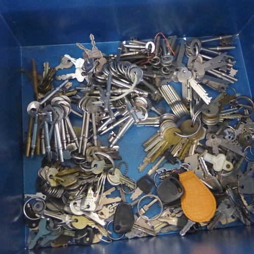 2112 - 2 Metal toolboxes with qty. of keys