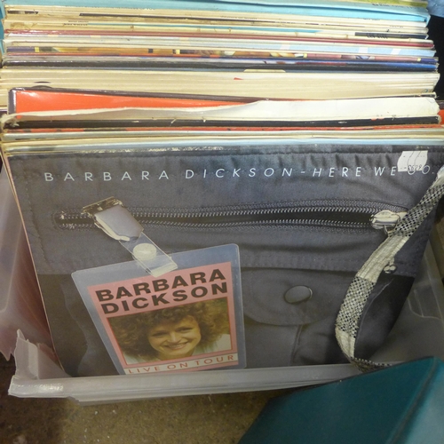 2138 - Boxes  and bag of LP records