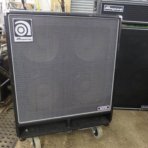 2087 - Ampeg SVT-450 amp header with Ampeg SVT410HLF 500w amp and Ampeg Classic B Series