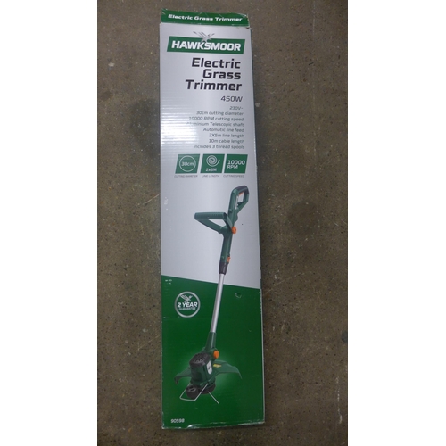 2091 - Hawksmoor electric grass strimmer - boxed - W