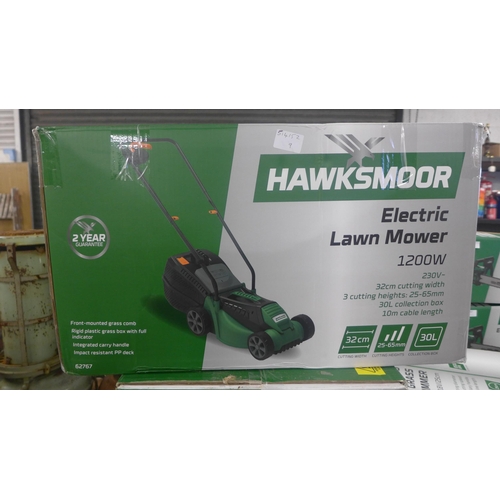 2092 - Hawksmoor 1200w electric lawn mower - boxed - W