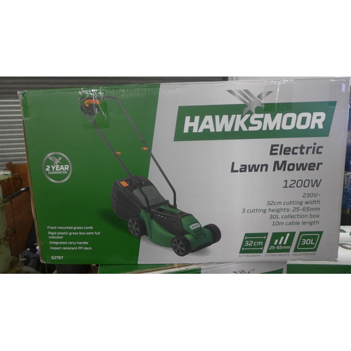 2093 - Hawksmoor 1200w electric lawn mower - boxed - W