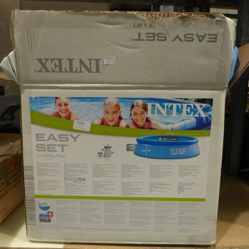 3169 - Intex H20GO! 10Ft Family Pool (265-132)   *This lot is subject to VAT